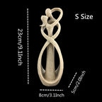 23cm Sandstone Sculpture Decorative Lover Wedding Statue Valentine's Day Souvenirs