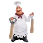 Resin Chef Function Figurines Bottle Opener Message Board Salt And Pepper Shakers