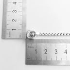 Black Link Chain Bracelet 925 Sterling Silver Fashion Jewellery Women Men