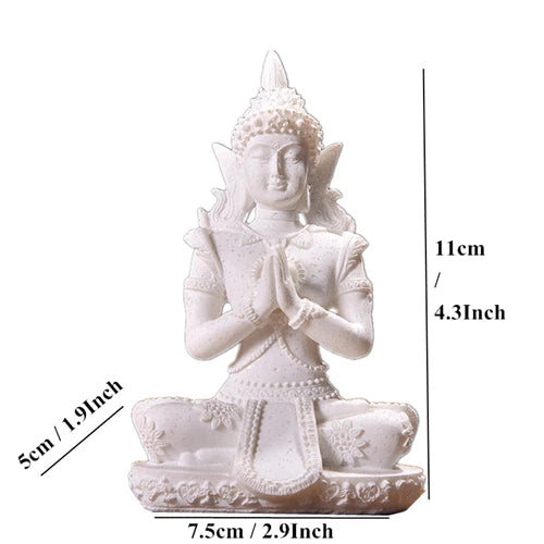 Buddha Statue Thailand Buddha Sculpture Hindu Fengshui Figurine Meditation Miniature