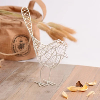 Iron Bird Figurines Nordic Abstract Statue Animal Home Decoration Accessories