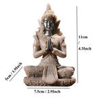 Buddha Statue Thailand Buddha Sculpture Hindu Fengshui Figurine Meditation Miniature