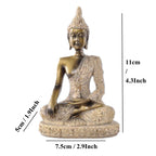 Buddha Statue Thailand Buddha Sculpture Hindu Fengshui Figurine Meditation Miniature