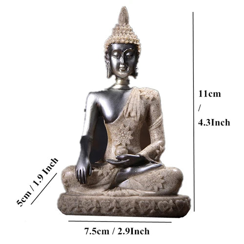 Buddha Statue Thailand Buddha Sculpture Hindu Fengshui Figurine Meditation Miniature