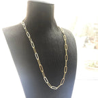 Yellow Gold Charm Necklace 925 Sterling Silver Fashion Jewellery Men Women