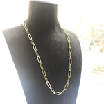 Yellow Gold Charm Necklace 925 Sterling Silver Fashion Jewellery Men Women
