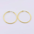 New Diameter 2/4/6cm Ear Clips Rings Punk Non-Pierced Hoop Earrings