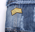 Dog Jeans Jacket Cute Casual Blue Denim Coat Vest Pet Puppy Clothes Apparel 6 Sizes 2 Colours