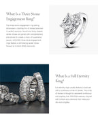 AINUOSHI Original 925 Sterling Silver Rings 3mm Bezel Setting Moissanite Diamond Ring For Women Eternity Finger Jewellery Gift