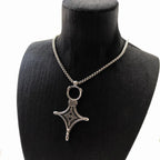 Ethno Cross Necklace 925 Sterling Silver Traditional Jewellery Men Women Gift