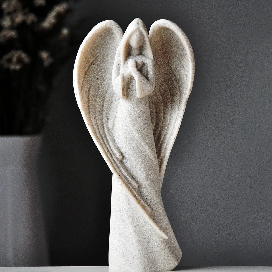 Retro Angel Figurines Resin Sculpture Living Room Bedroom Decoration Garden Office Desk