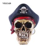 Pirate Captain Skull Head Halloween Party Decor Movie Props Ornament Home Decor