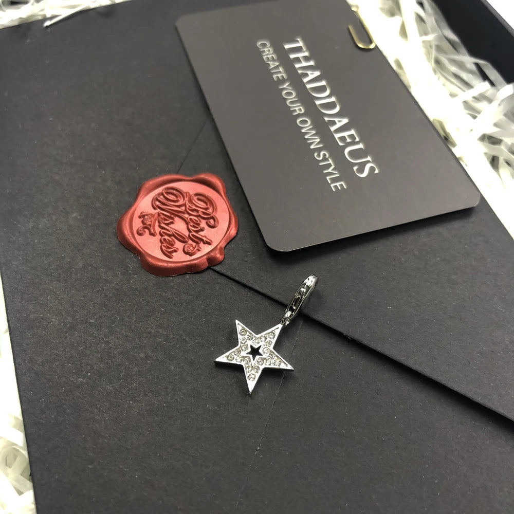 Star & Lighthouse Charm Necklace 925 Sterling Silver Trendy Jewellery Gift
