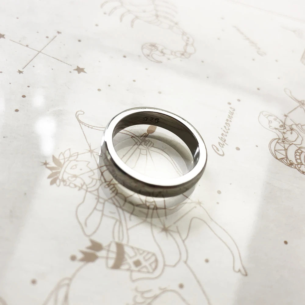 Classic Band Ring 925 Sterling Silver Autumn Fine Jewellery Lovers Gift