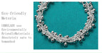 Solid Chain Beads Bracelet 925 Sterling Silver Women Wedding Fashion Jewellery