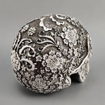 20cm Carved Skull Figurines Halloween Party Decoration White Head Sculpture Ornament