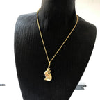 Golden Cat with Star Necklace 925 Sterling Silver Magic Fine Jewellery Gift
