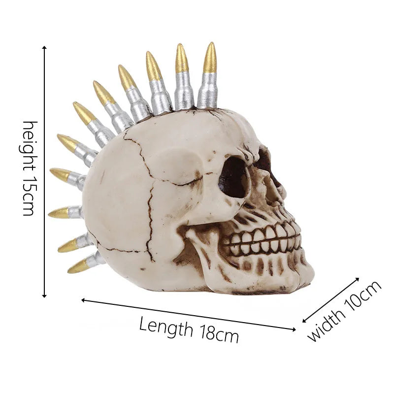 15cm Creative Resin Skull Head Bookshelf Wall Shelf Living Room Fashion Pop Culture
