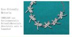 Dragonfly Chain Bracelet 925 Sterling Silver Women Wedding Party Jewellery