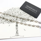 Extraordinary Charm Necklace 925 Sterling Silver Rebel Look Men Women Gift