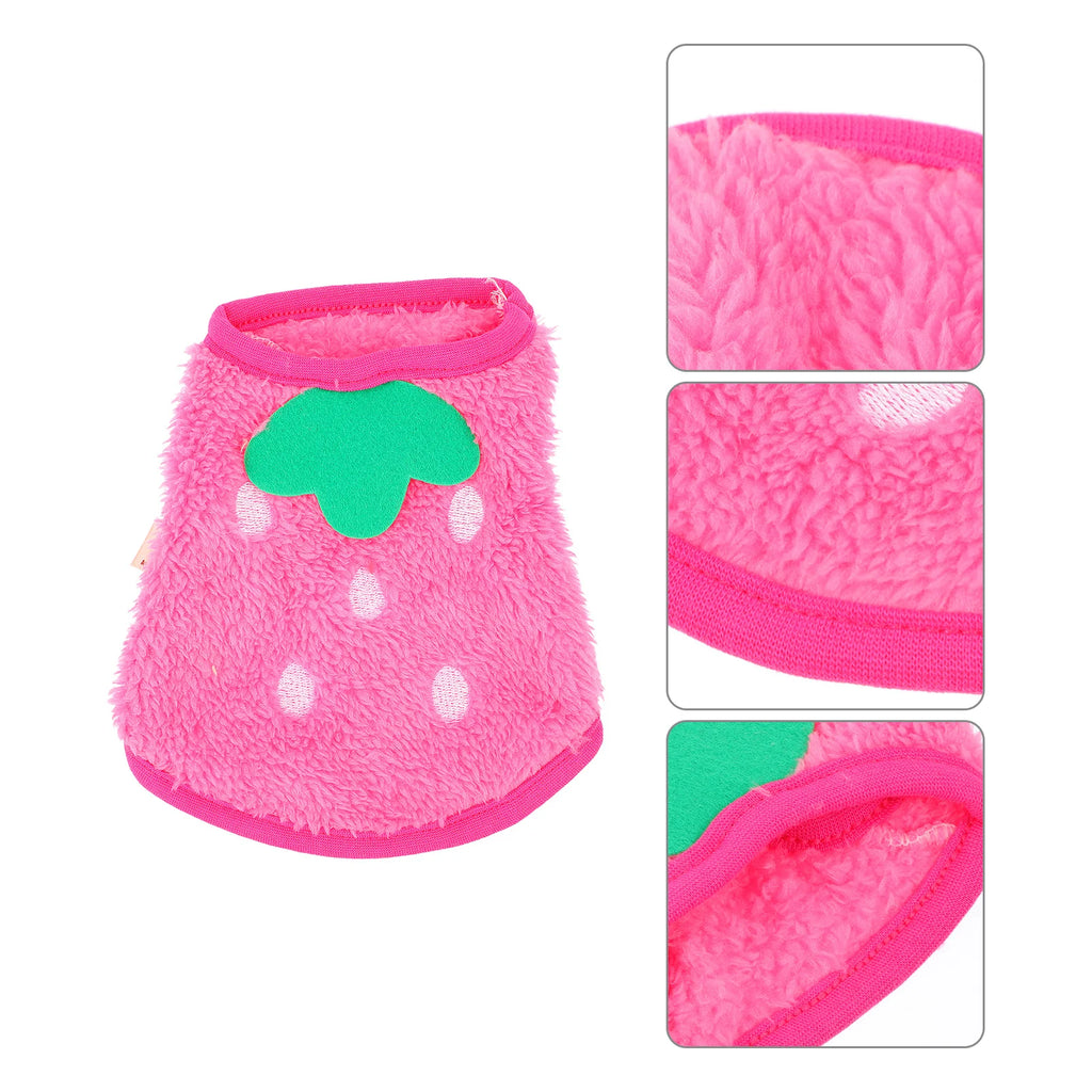 Winter Fleece Bunny Guinea Pig Pet Vest Hoodie Costume