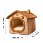 Cozy Indoor Pet Shelter Cat Dog Bed Soft Cushion Easy Clean - Ship from UK