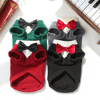Elegant Pet Tuxedo for Small Dogs Cats Wedding Party Suit with Bow Tie Formal Outfit Dog Clothes Costume