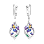 925 Sterling Silver Maple Leaf Drop Earrings Trendy Anniversary Jewellery