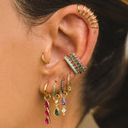 New Design Stainless Steel Water Drop Dangle Earrings Multicolor