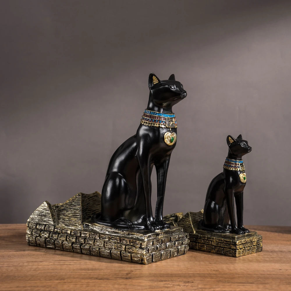 Egypt Art Anubis Wine Rack Statue Figurine Holder Animal Tabletop Office Living Room