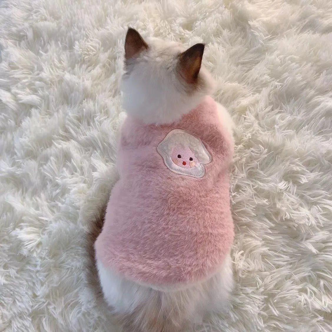 Stylish Dog Cat Winter Vest Warm Fleece Sleeveless Jacket Outdoor Pet Clothes