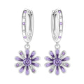 925 Sterling Silver Maple Leaf Drop Earrings Trendy Anniversary Jewellery