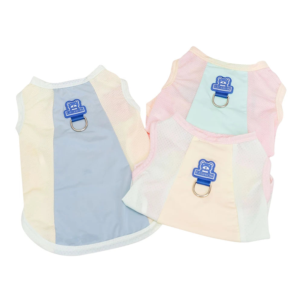 Cooling Dog Cat Vest Summer Breathable Mesh UV Protection Ice Silk Jacket