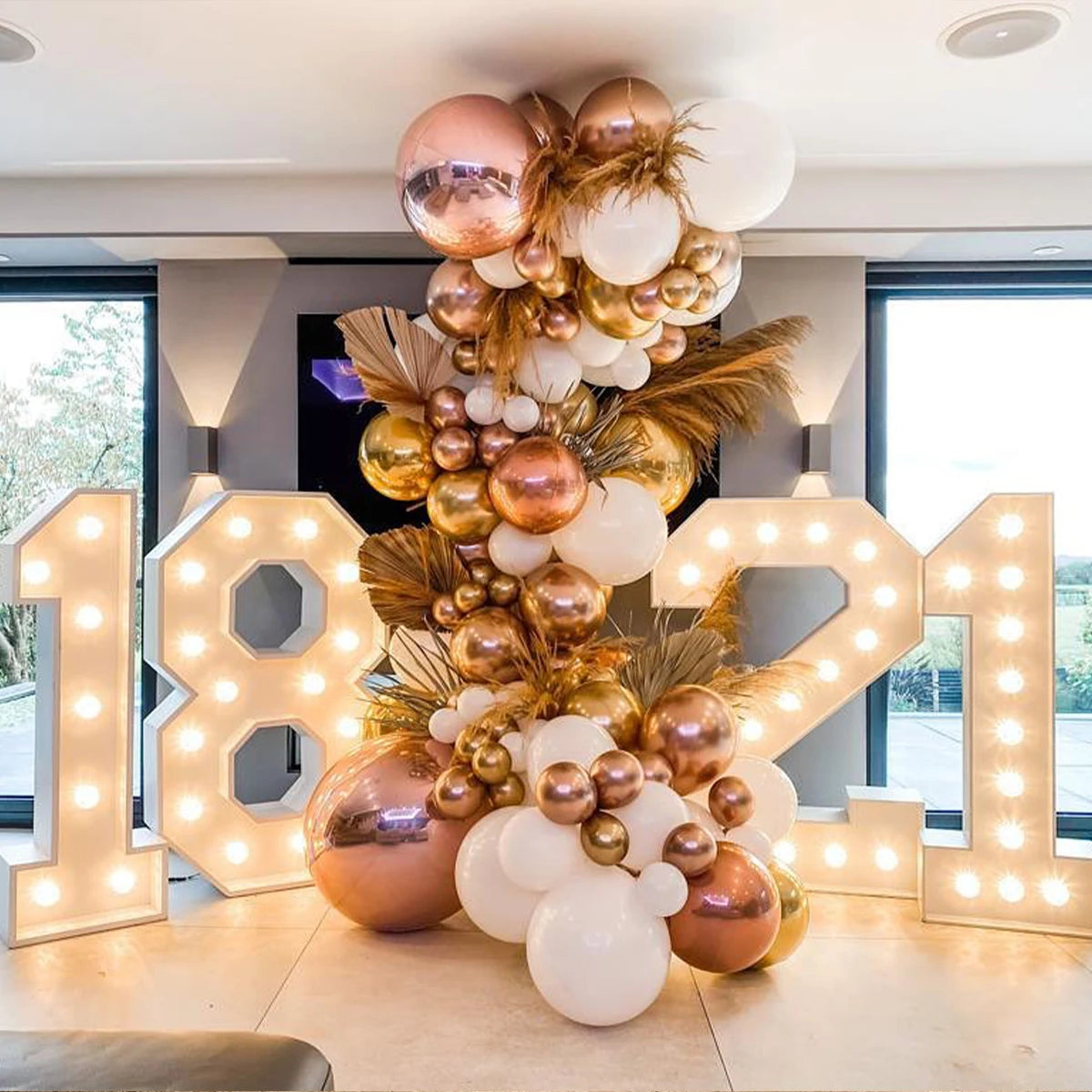 91.5cm Giant LED Light Birthday Number - 1st Birthday, Anniversary, Wedding Decor
