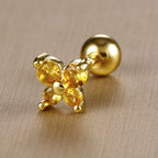 1PC Stainless Steel Birthstone Mini Stud Earrings 12 Constellation