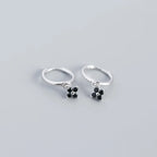 2PC Stainless Steel Cubic Zirconia Small Hoop Earrings Helix Tragus