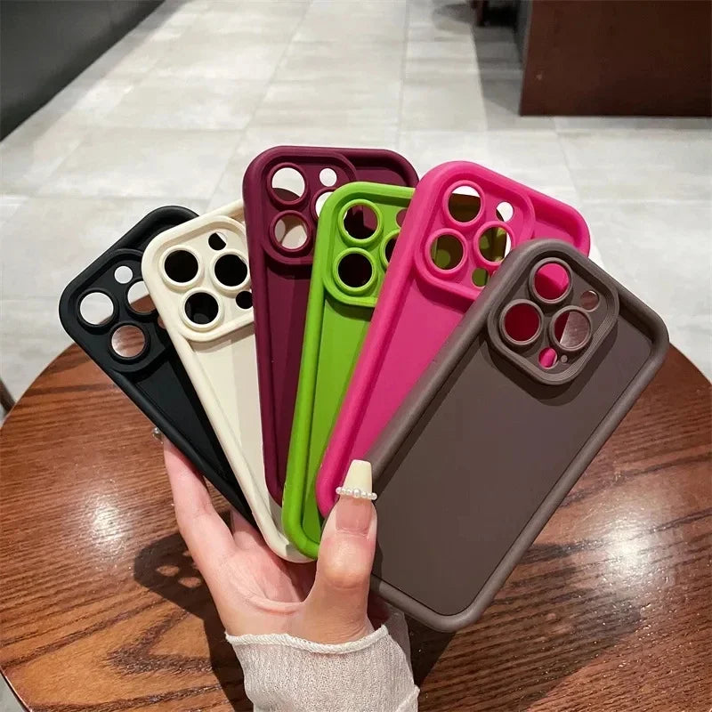 Thickened Protective Case for iPhone 17 16 15 14 13 12 11 Pro Max TPU Cover