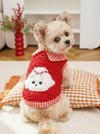 Fashion Pet Clothes Warm Fleece Dog Vest, Stylish Thick Plush Puppy Coat for Small Medium Dogs, Cute Cat Jacket Outfits