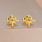 Fashion Minimalist Star Stud Earring 14K Gold Plated Mini Daily