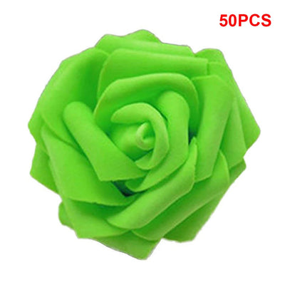 50 Sky Blue Artificial Roses Fake Flowers Wedding Valentine's Day Gift Ship from UK