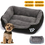 Extra Large Plush Dog Bed Sofa Super Soft Winter Crate Mat - Ship from UK