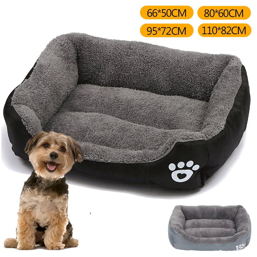 Extra Large Plush Dog Bed Sofa Super Soft Winter Crate Mat - Ship from UK