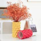 Fruit Bud Vase Lemon Strawberry Ceramic Mediterranean Style Kitchen Living Room Decor