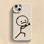 Cute Cartoon Matchman Case for Samsung S23 S22 Ultra A73 A54 A33