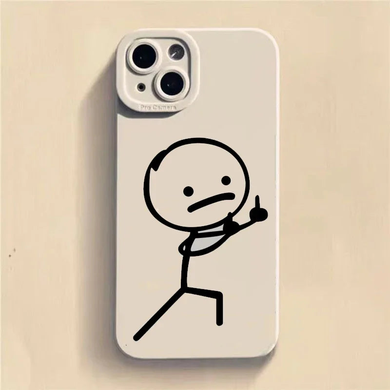 Cute Cartoon Matchman Case for Samsung S23 S22 Ultra A73 A54 A33