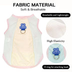 Cooling Dog Cat Vest Summer Breathable Mesh UV Protection Ice Silk Jacket