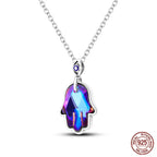 925 Sterling Silver Luminous Firefly Heart Shaped Zircon Pendant Necklace For Women Fashion Anniversary Birthday Jewelry Gifts