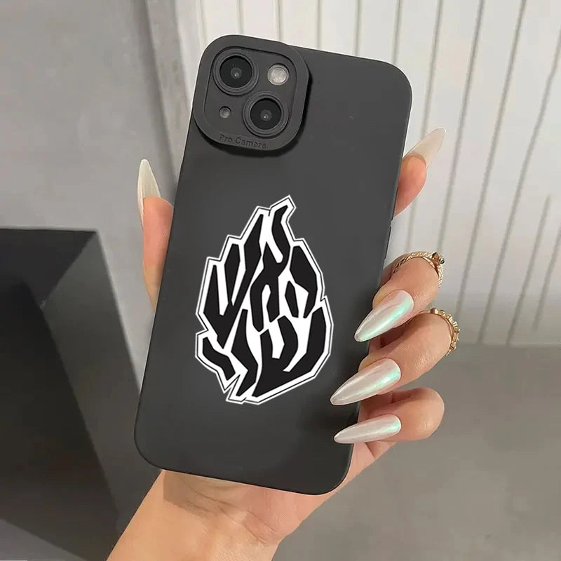 Fashion Black Flame Case for Samsung Galaxy S24 S23 Ultra A54 A34