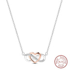 925 Sterling Silver Luminous Firefly Heart Shaped Zircon Pendant Necklace For Women Fashion Anniversary Birthday Jewelry Gifts