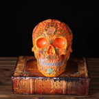 Creative Skull Sculpture Halloween Decoration Handmade Head Skeleton Statue Model